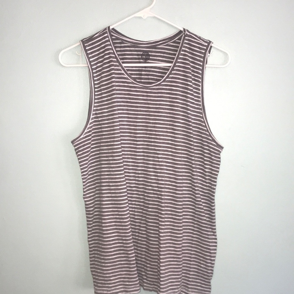 Grey striped tank top